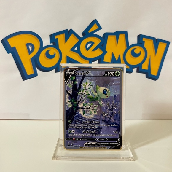 Pokémon Celebi V Fusion Strike 245/264 Full Alt Art Metal Gold Card Rare - Picture 1 of 3